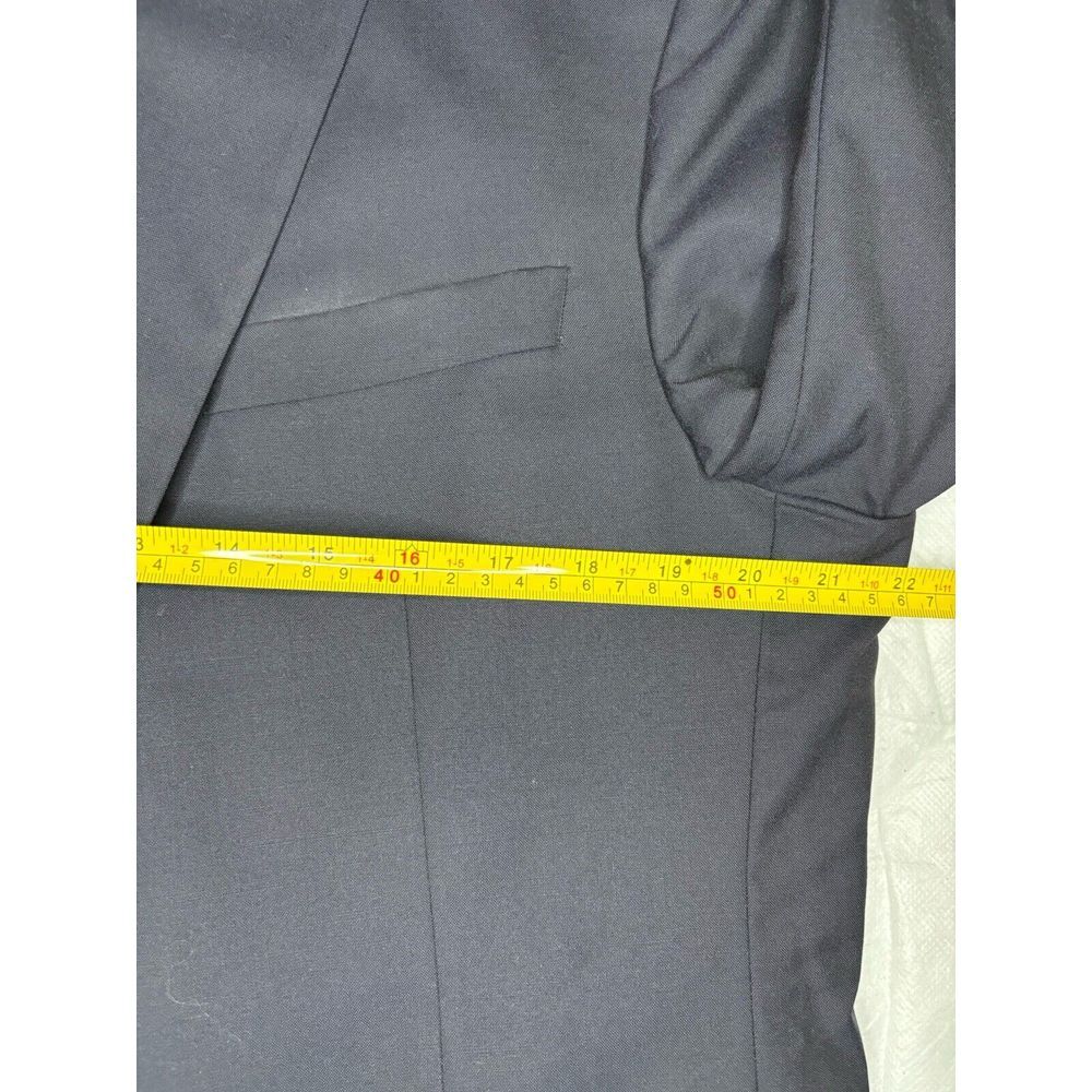 Brooks Brothers Madison 1818 Loro Piana Black 100% Wool‎ Blazer Gold Buttons 43R - Picture 7 of 11